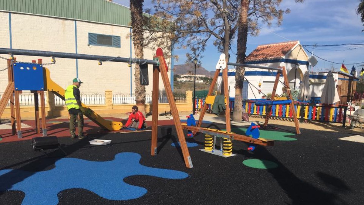 Aspecto del nuevo parrque Ginés Parra de Albox.