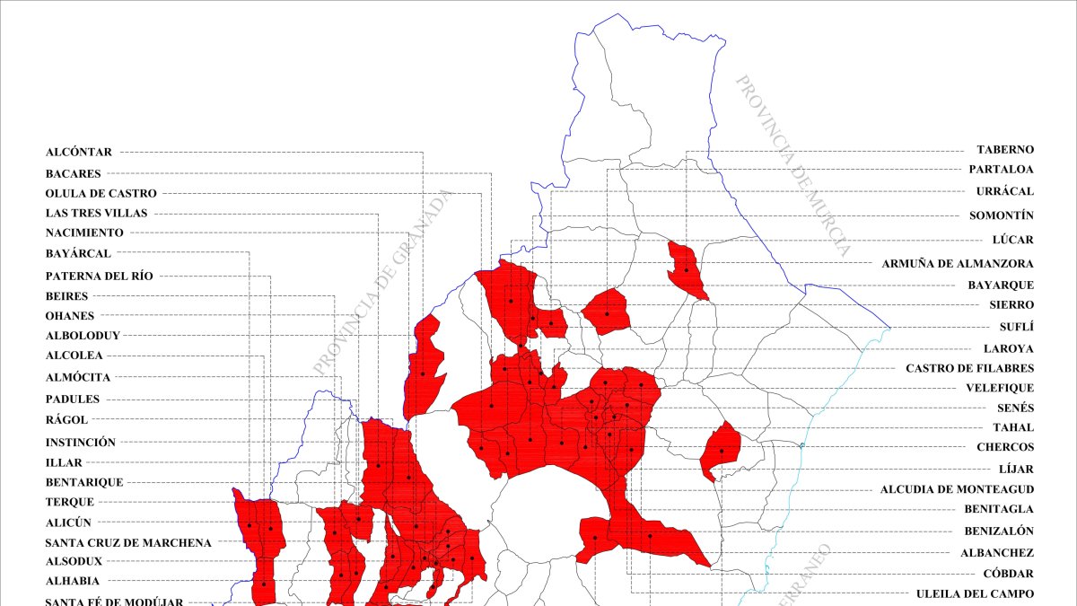Municipios en riesgo de extinción según la FEMP.