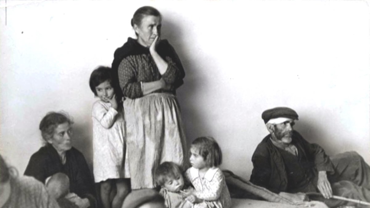 Refugiados malagueños en un centro de acogida de Socorro Rojo en el Paseo. Foto. G. Taro.