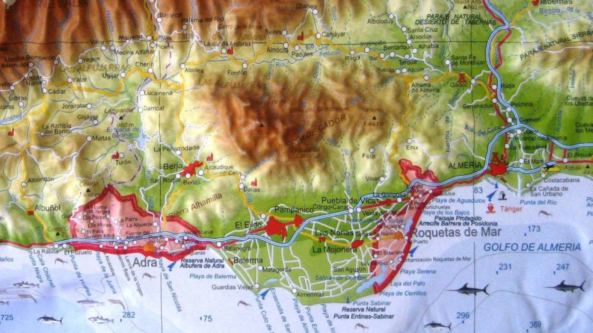 Fondo marino literal almeriense.