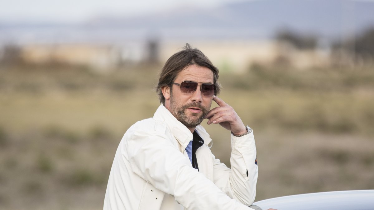 Jay Kay, ayer en Cabo de Gata.