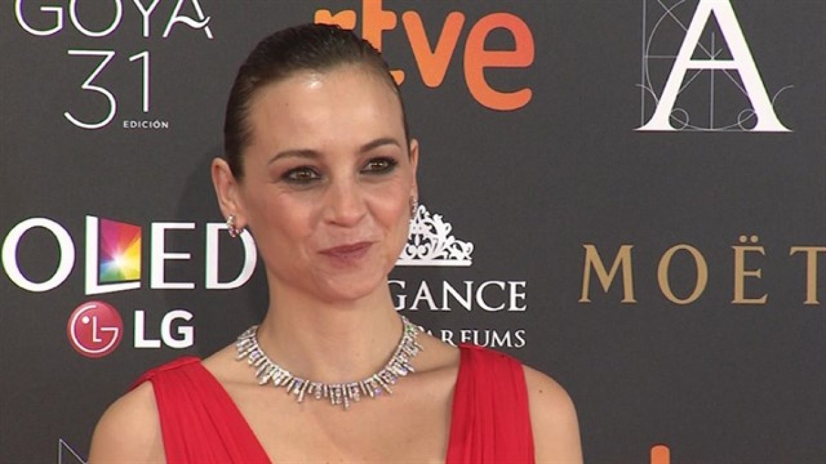 Una de las actrices presentes en los Goya.
