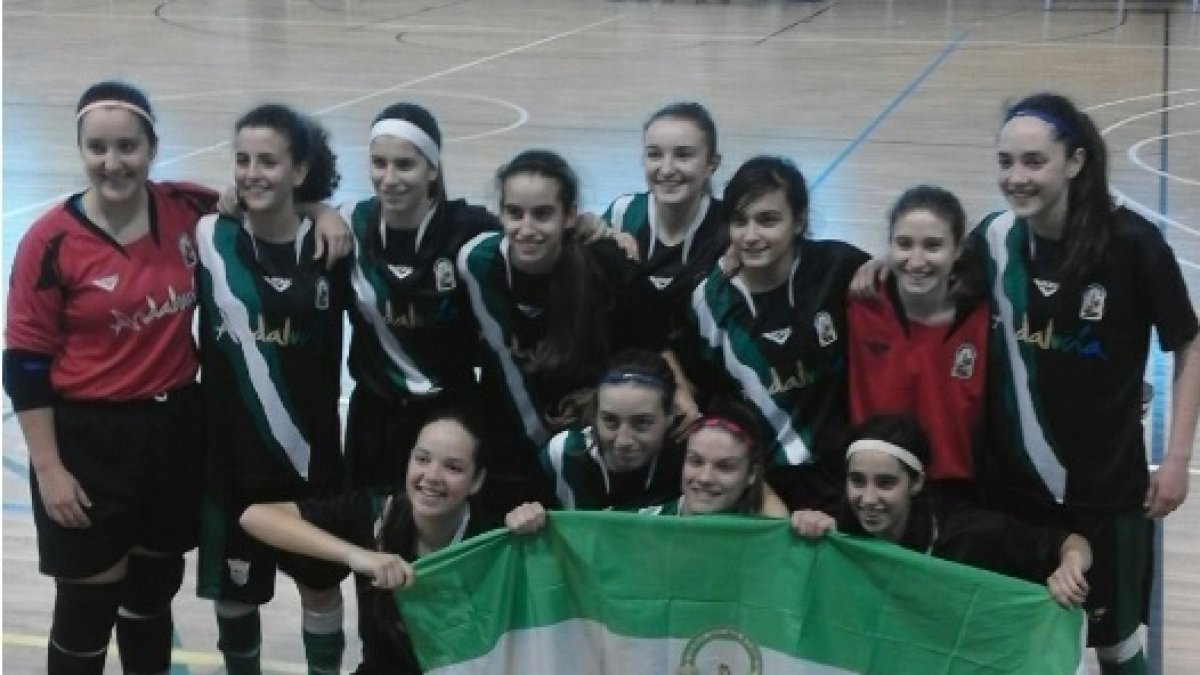 Las chicas de la Selección Andaluza.