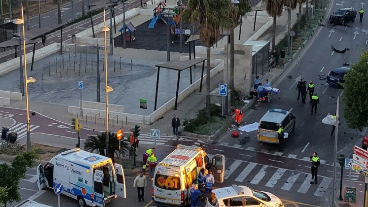 Panorámica del lugar del siniestro