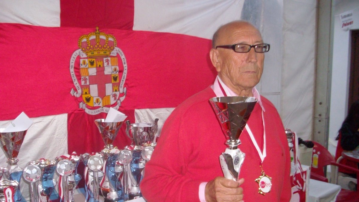 Juan Magaña, en una entrega de trofeos.