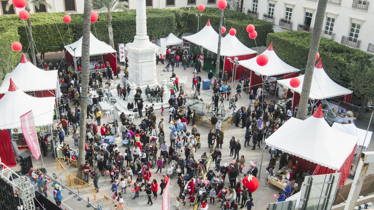 La Plaza Vieja durante la celebración del evento en 2016