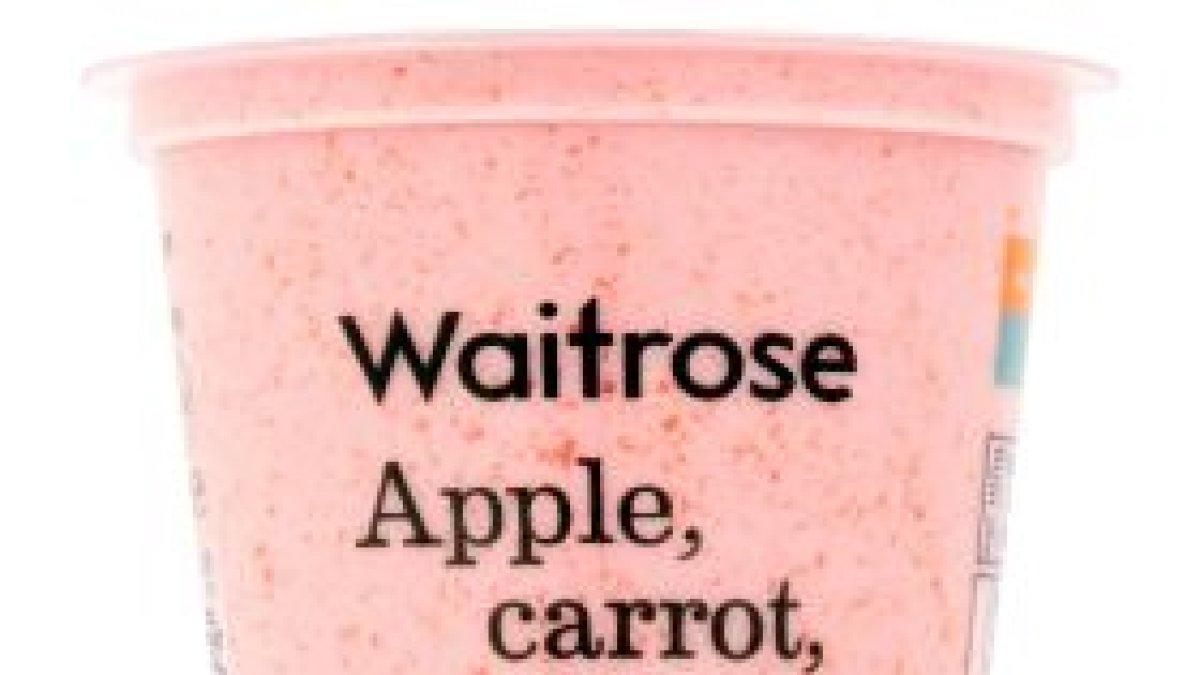 El nuevo yogur hecho a base de vegetales de Waitrose. Fuente: Fresh Produce Journal.