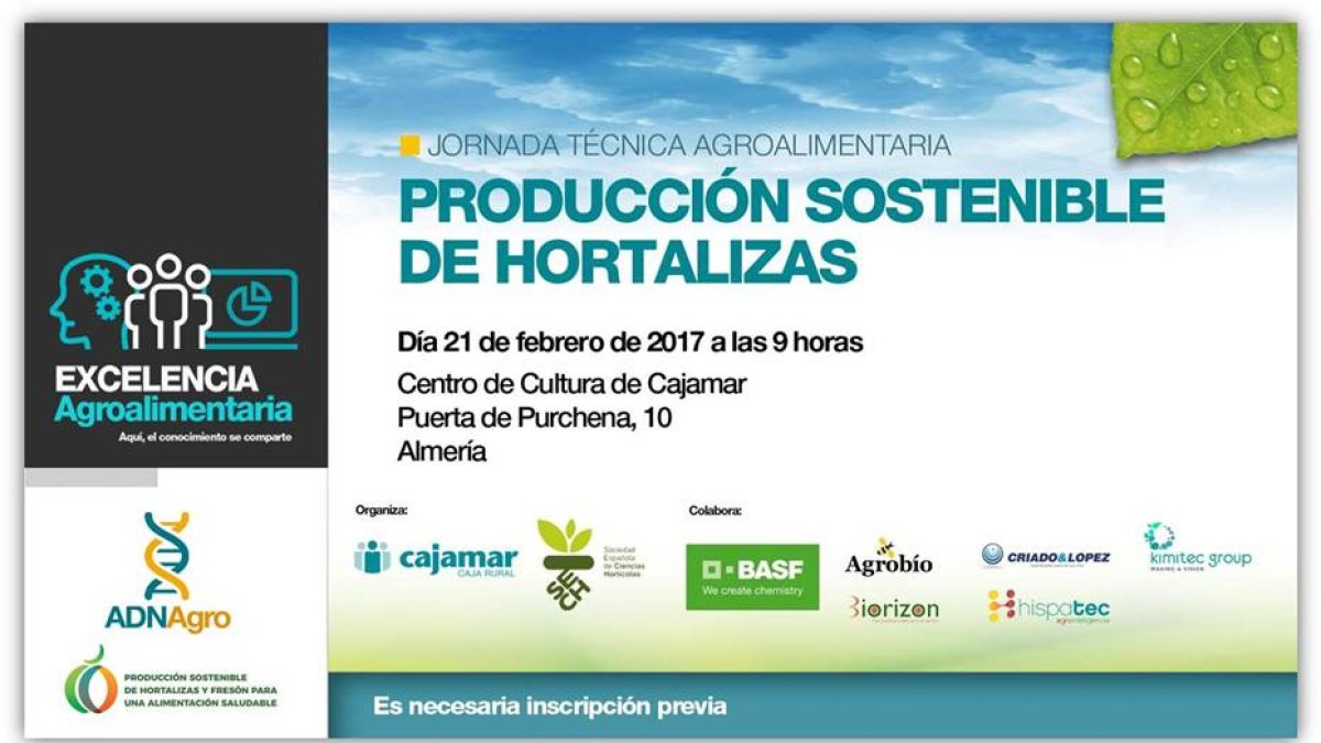Cartel de presentación de las jornadas técnicas