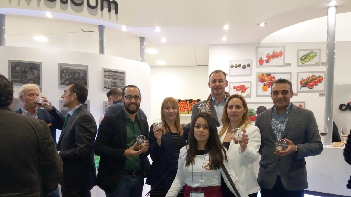 Stand de CASI en Fruit Logistica en el que presentaron el nuevo tomate de HM Clause.