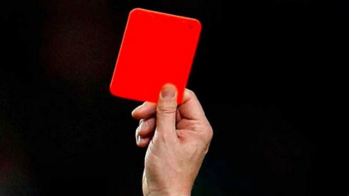 Tarjeta roja.