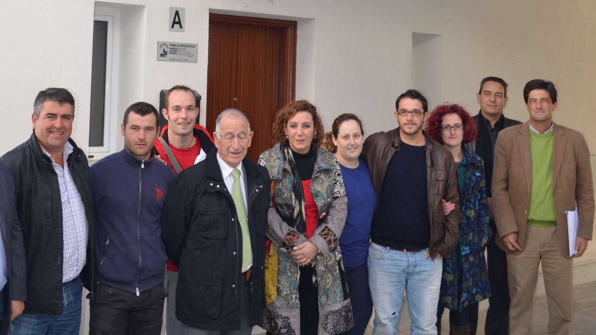 Entrega de un grupo de viviendas en alquiler en Ulelila del Campo hace un año.
