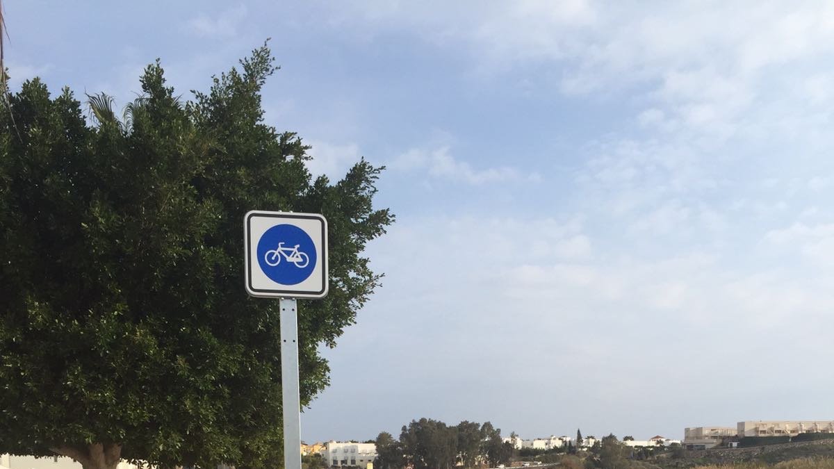 Imagen del carril finalizado.