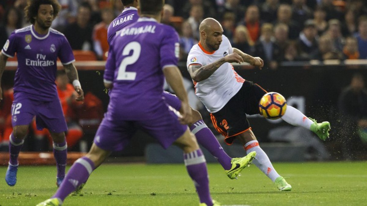 Zaza marcó el primer gol del Valencia.