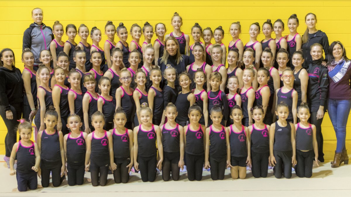 Componentes del Club Gimnasia Rítmica El Ejido.