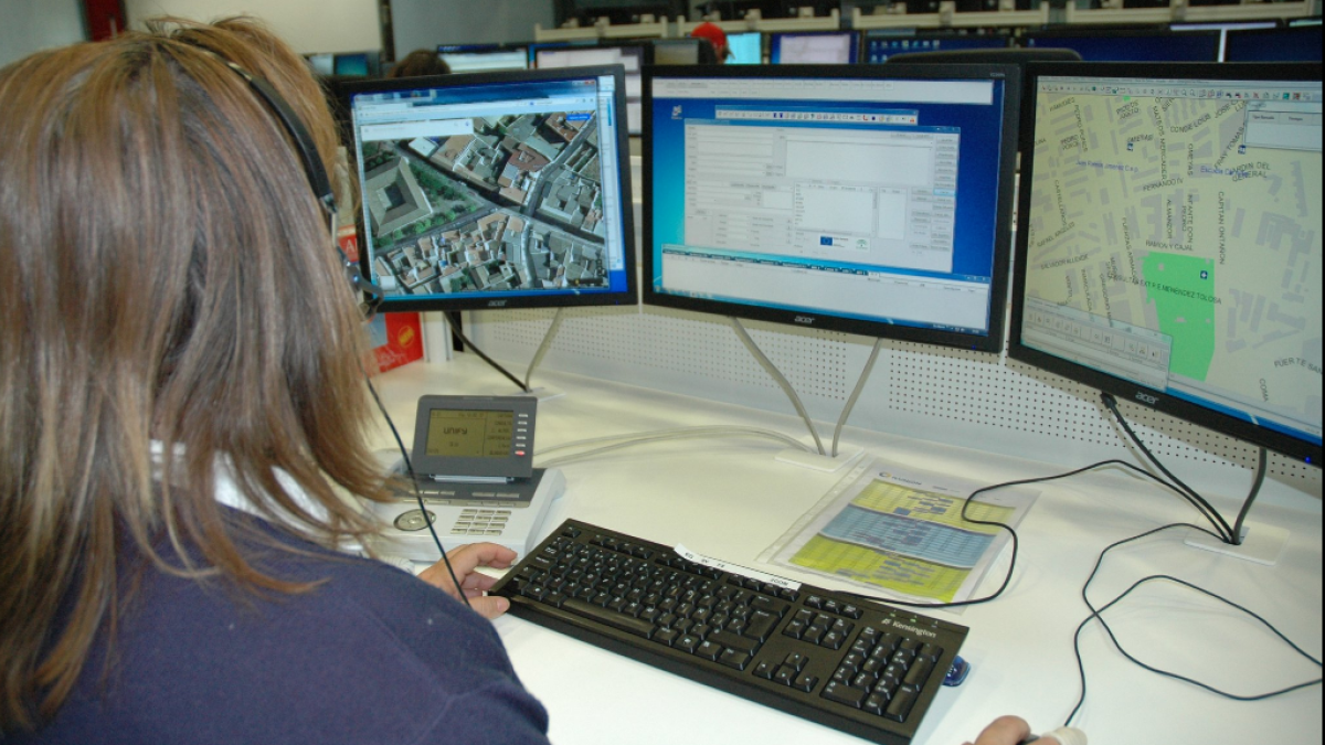 Imagen de la central del servicio de Emergencias 112.