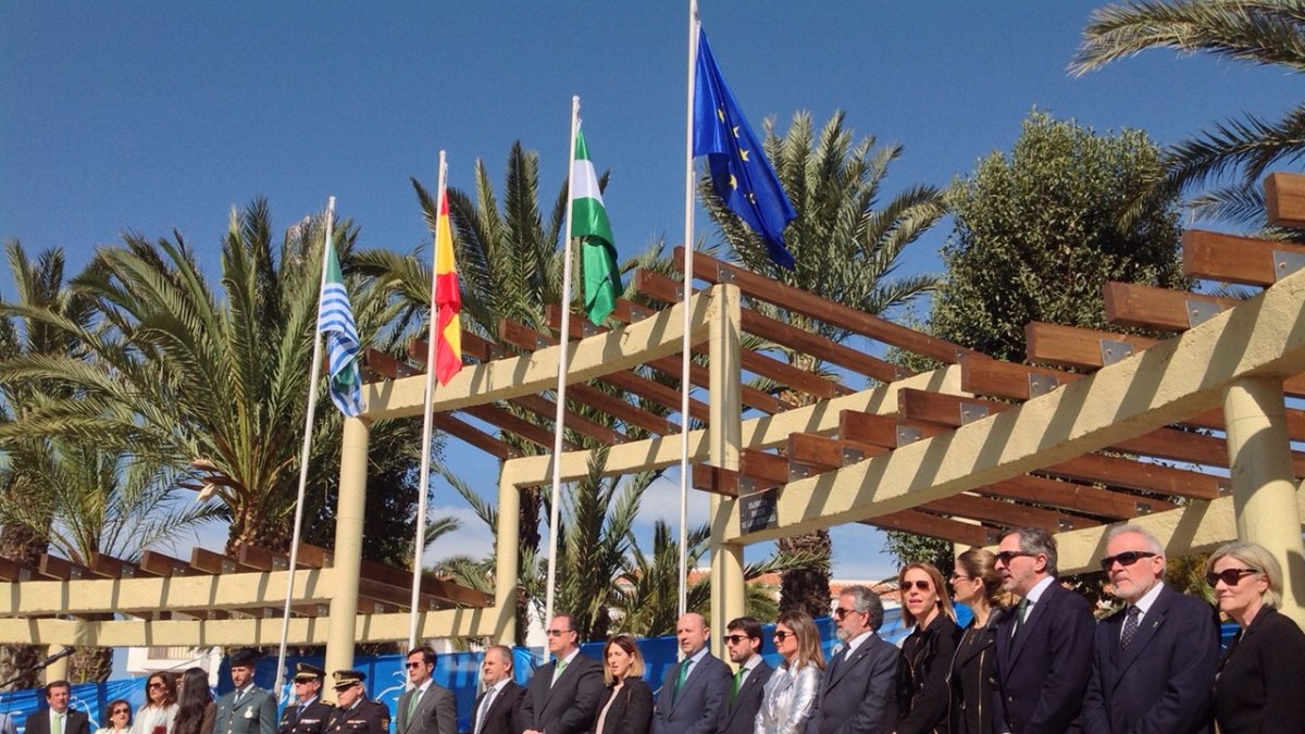 Celebración del Día de Andalucía en el parque del Palmeral de Balerma.