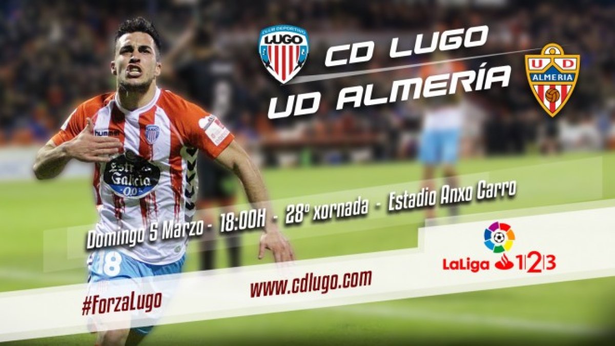 Cartel del partido del domingo.