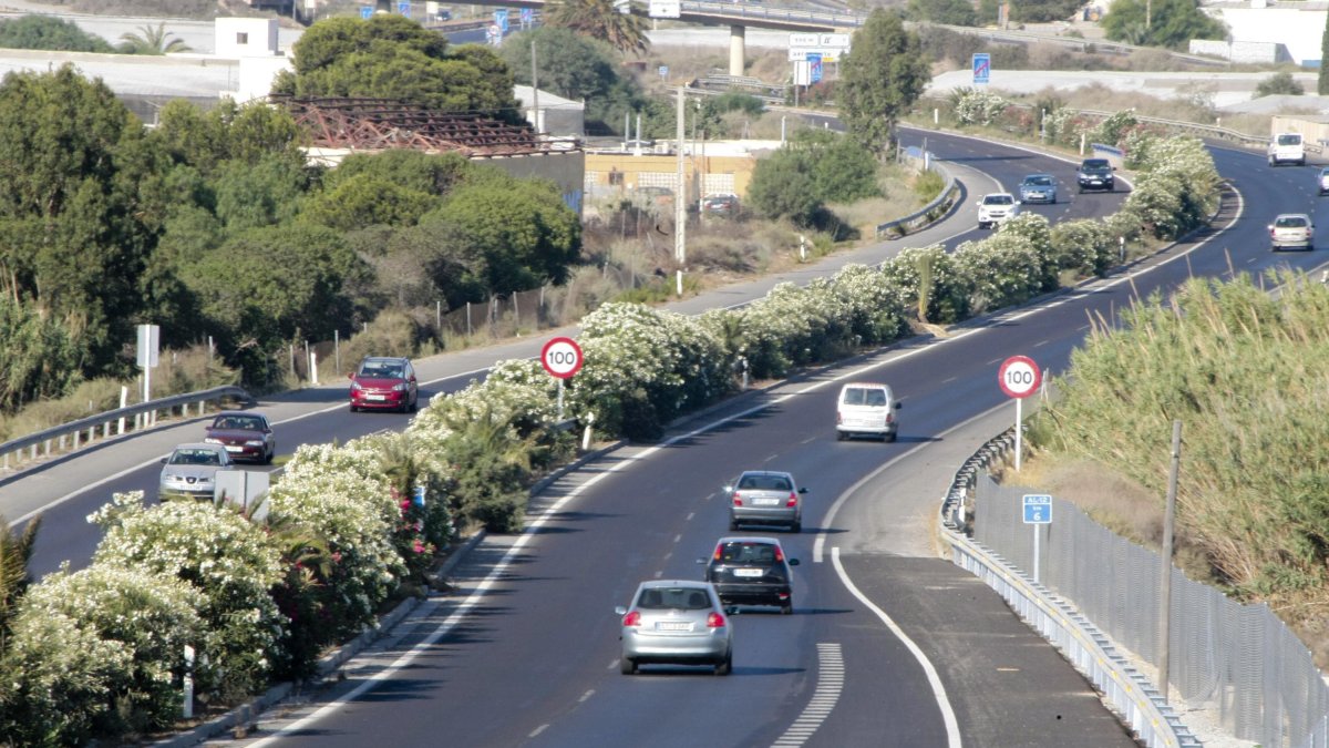 Tramo de la A7, autovía del Mediterráneo, que recorre el litoral de la provincia