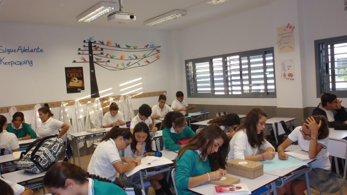 Alumnos del Colegio ValdeSerra de Vera.