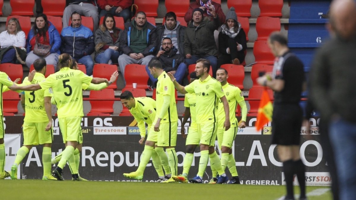 La celebración del 0-1.