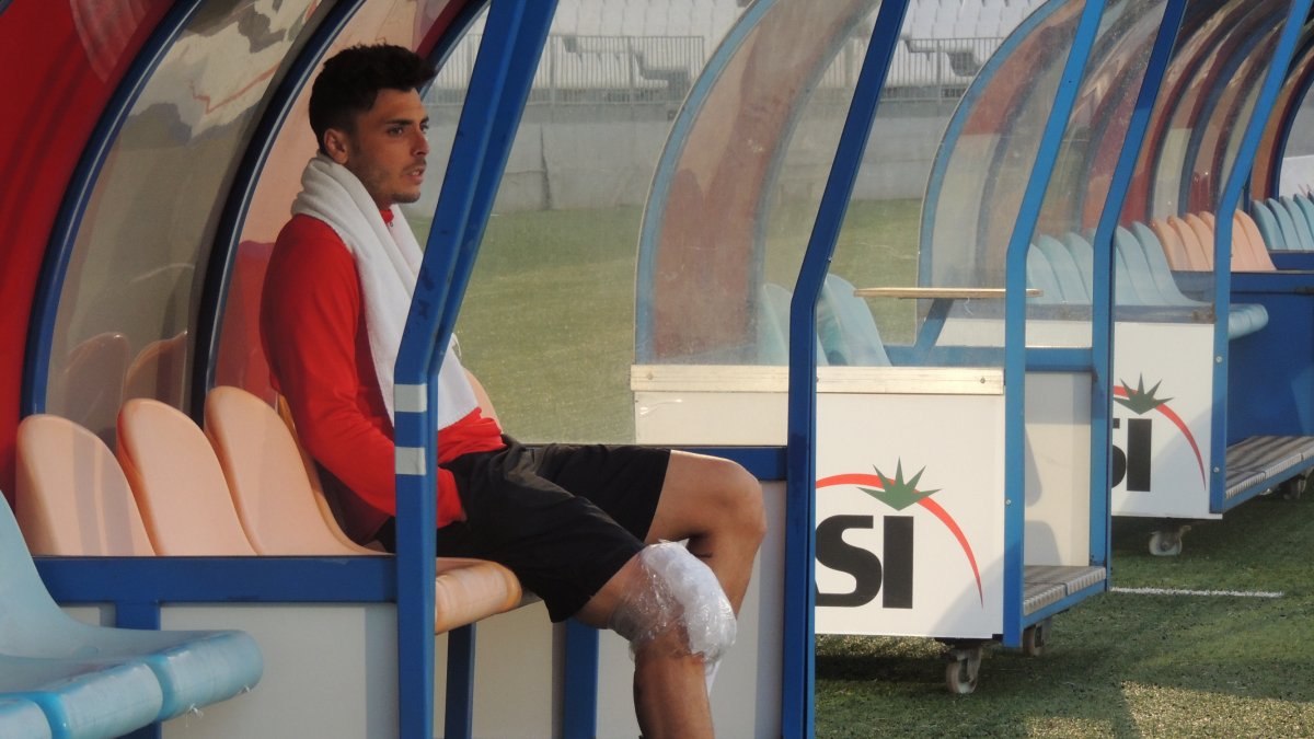 Ximo Navarro no entrenó este lunes por la tarde.