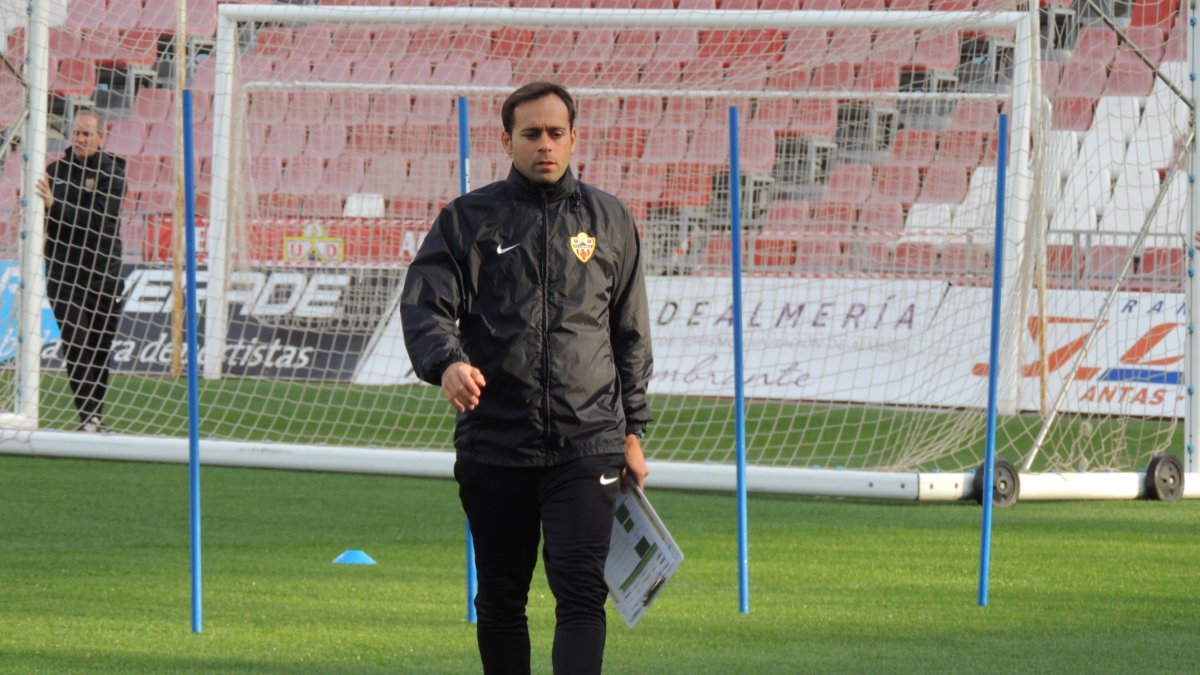 Fran Fernández, este lunes en el Mediterráneo.