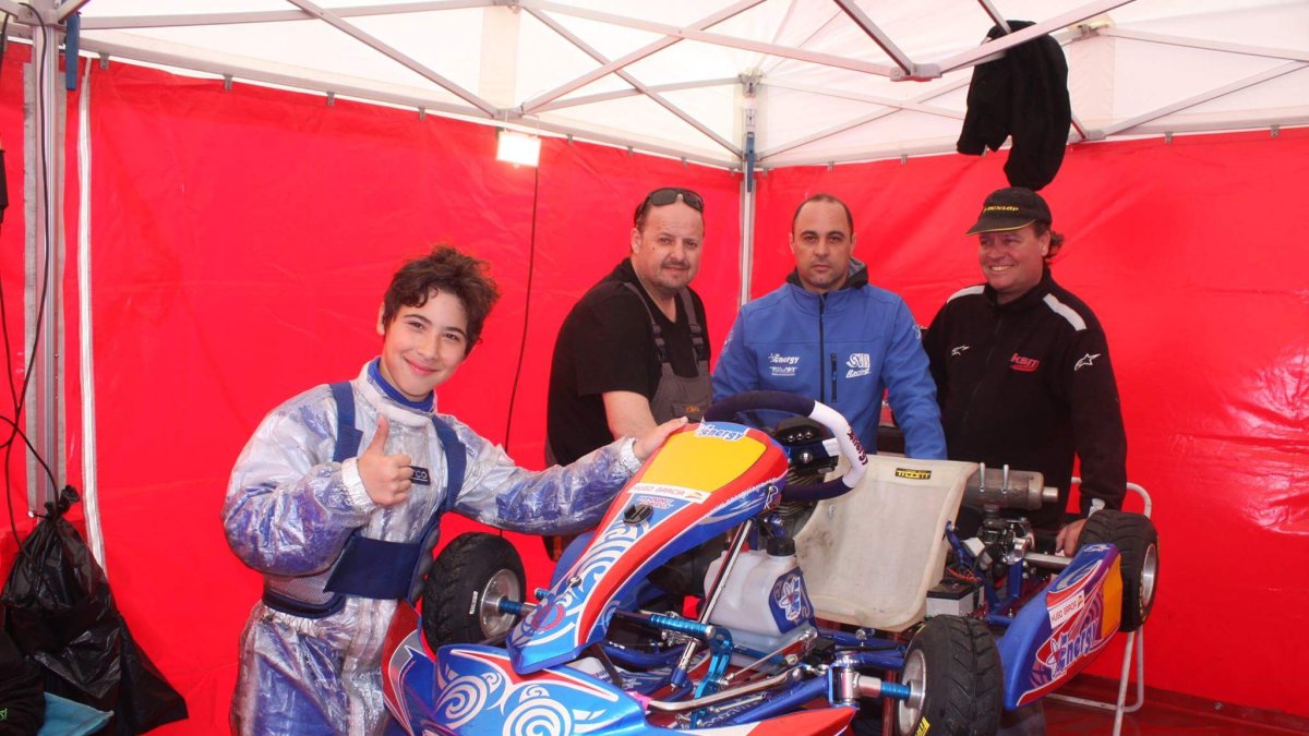 Hugo en la competición de Cartaya.