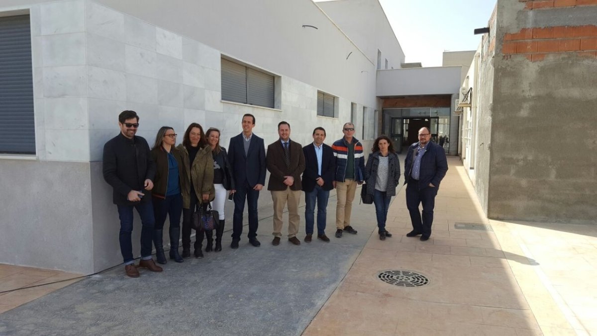 Visita reciente del delegado de Salud a las obras.