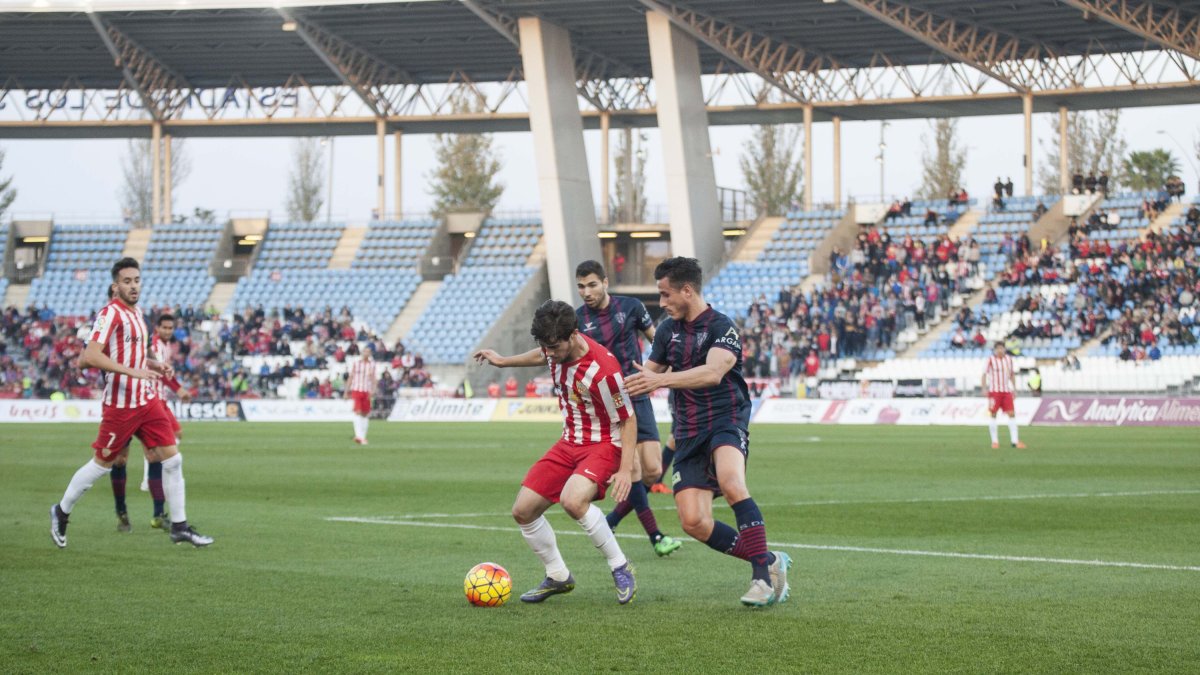 Pozo en el Almería-Huesca de la pasada Liga.