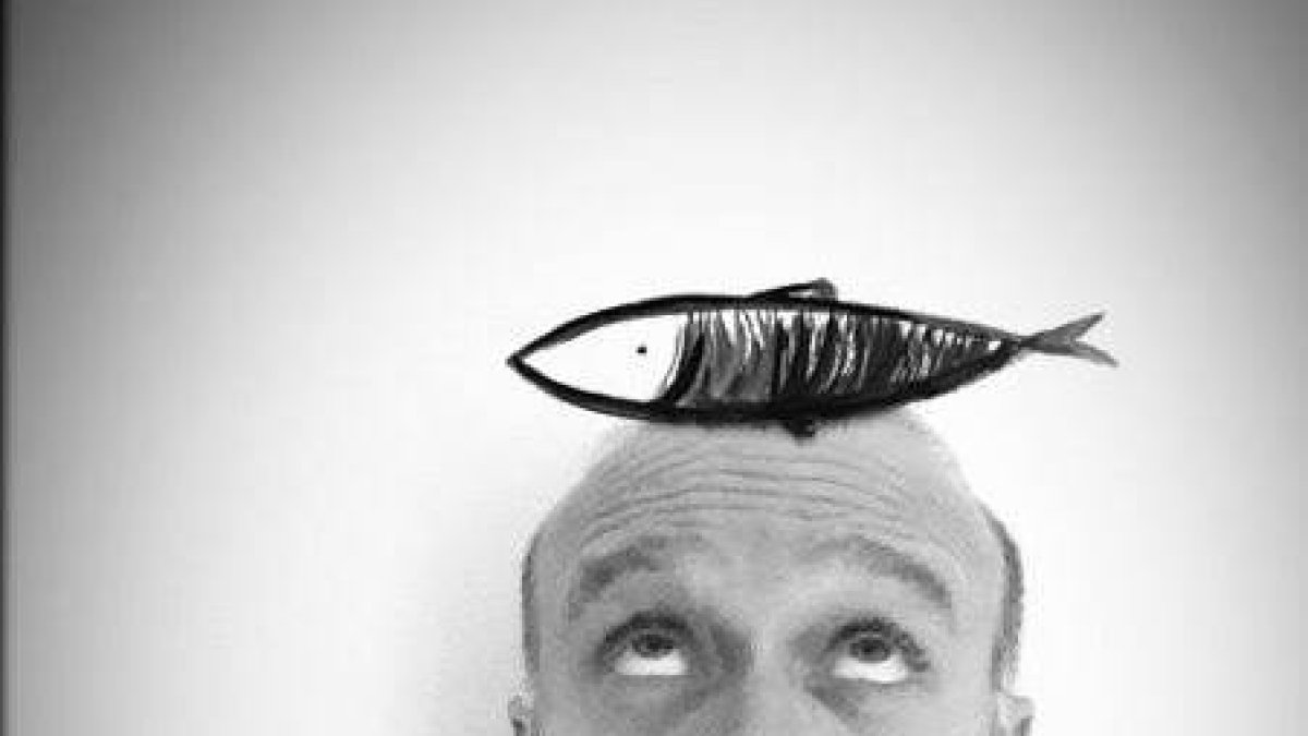 El ilustrador Guridi, este sábado en Almería.