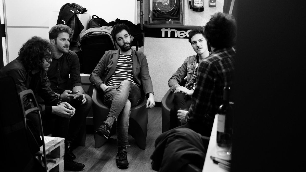 Integrantes de Miss Caffeina en Fnac.