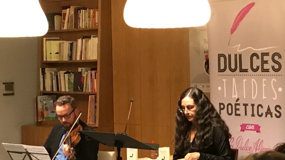 Amalia Bautista y Salvador Esteve el pasado jueves en La Dulce Alianza.