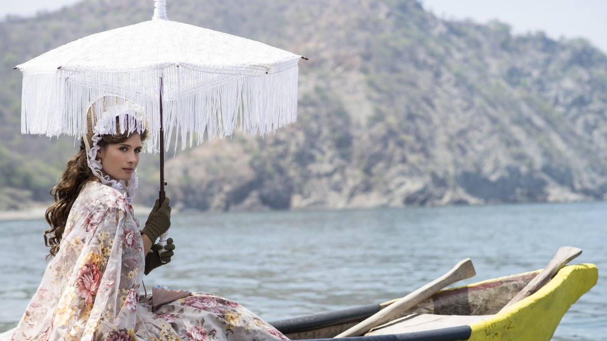 Nerea Camacho en una imagen de la serie La esclava blanca, rodada en Colombia.