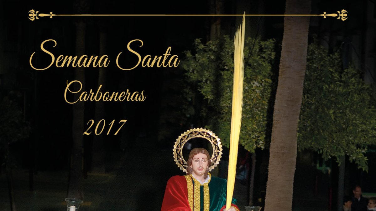 Cartel de la Semana Santa de Carboneras 2017 con la imagen de San Juan y que será presentado hoy en el acto del Pregón.