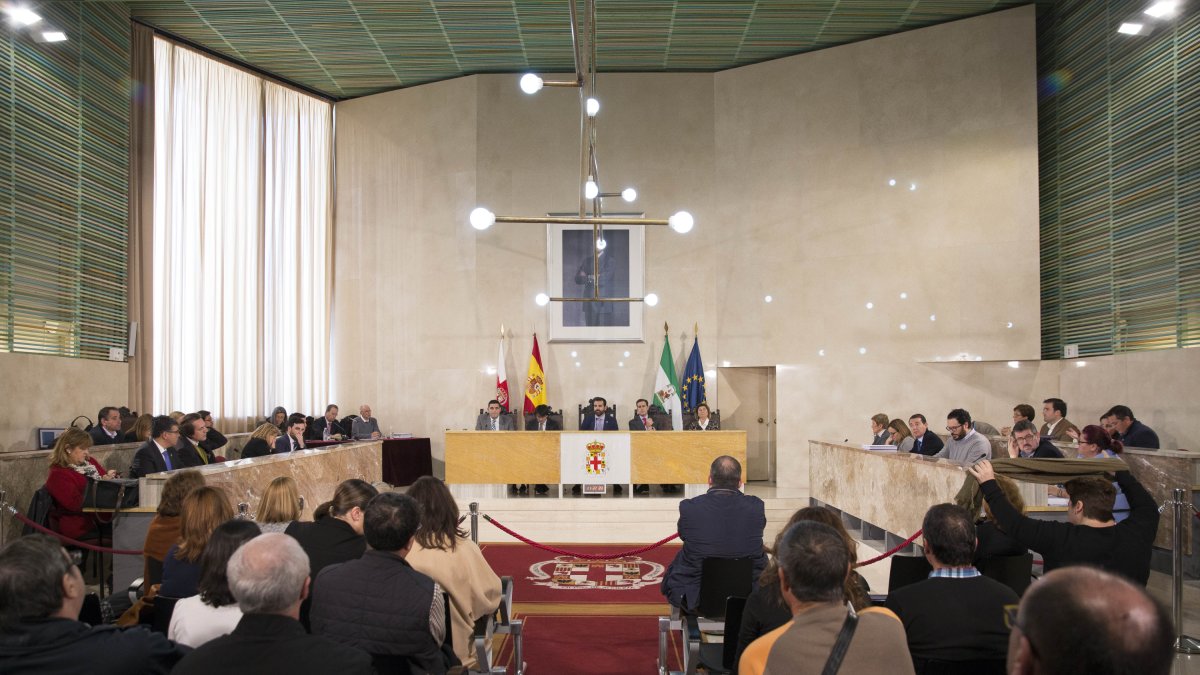 Plenario durante una sesión