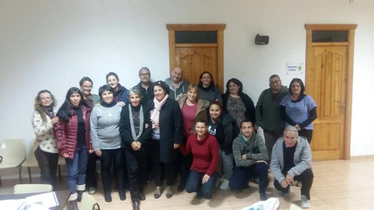 Asistentes al curso de inglés de Zurgena.