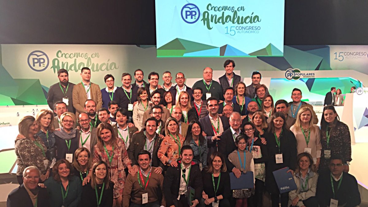 Parte de la delegación almeriense en Málaga.