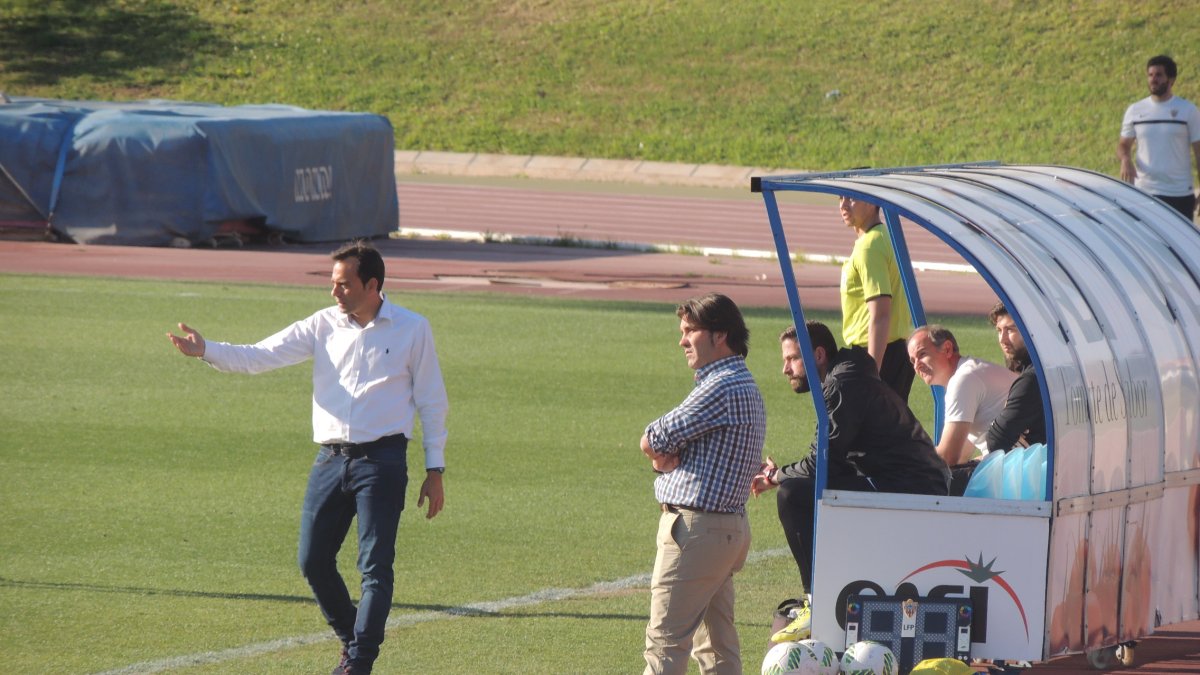 Fran Fernández en el Almería B-Vélez.