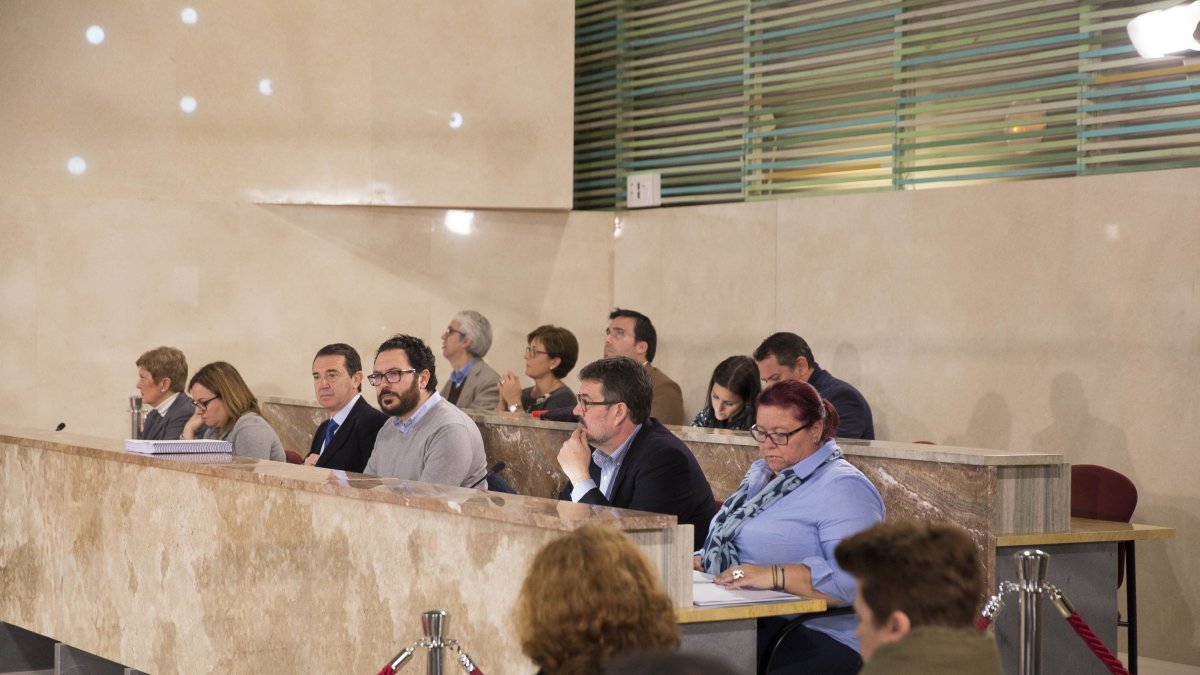 Bancada de la oposición en el Ayuntamiento