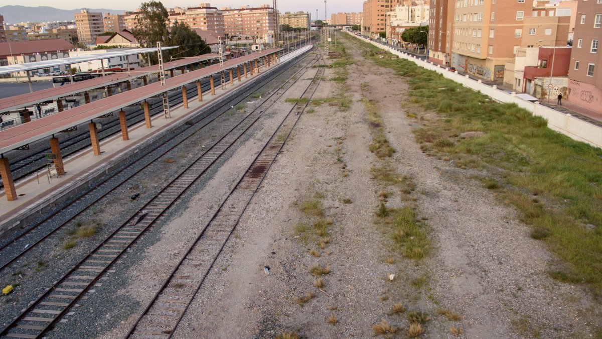 Zona afectada por la cesión de suelo realizada por Fomento