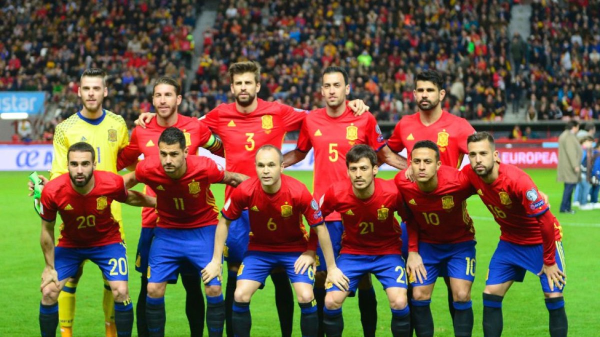 El once de La Roja.