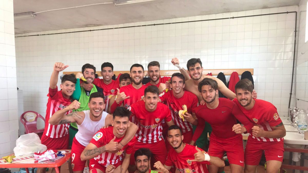 Fiesta en el vestuario.