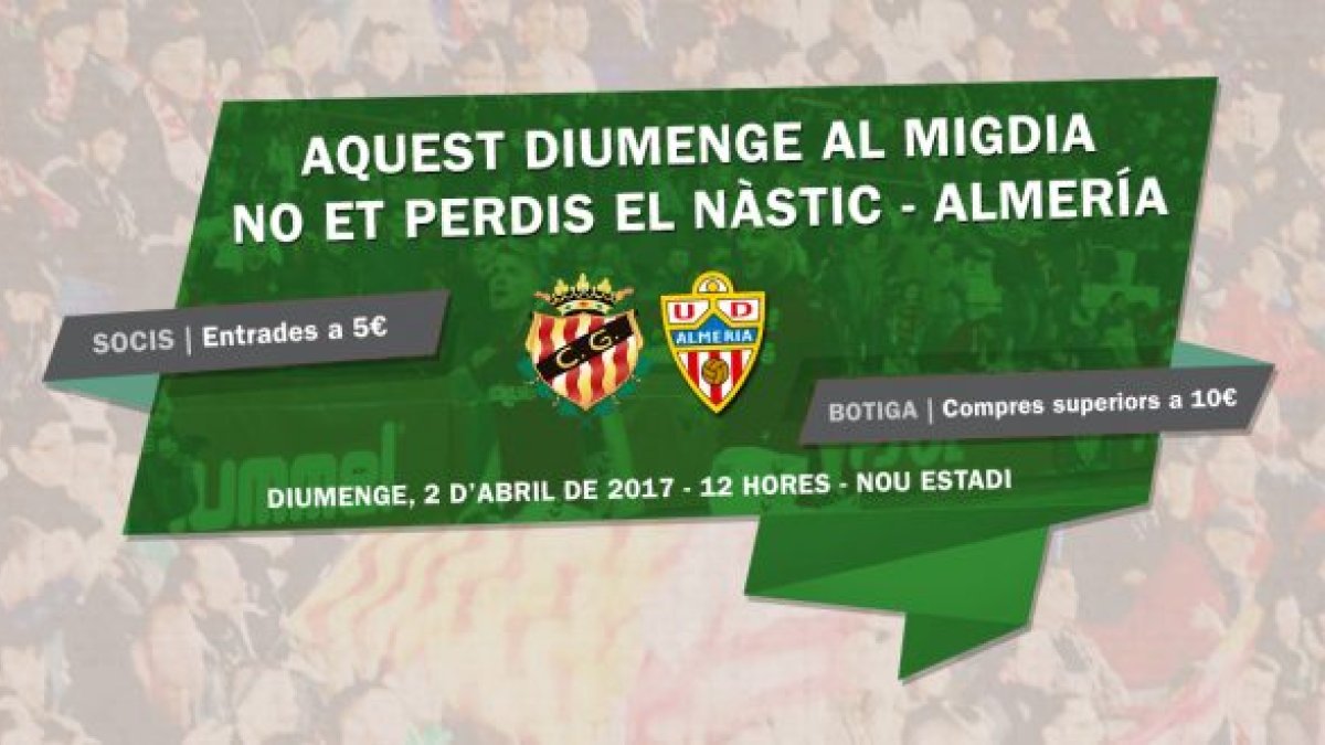 El cartel de la promoción.