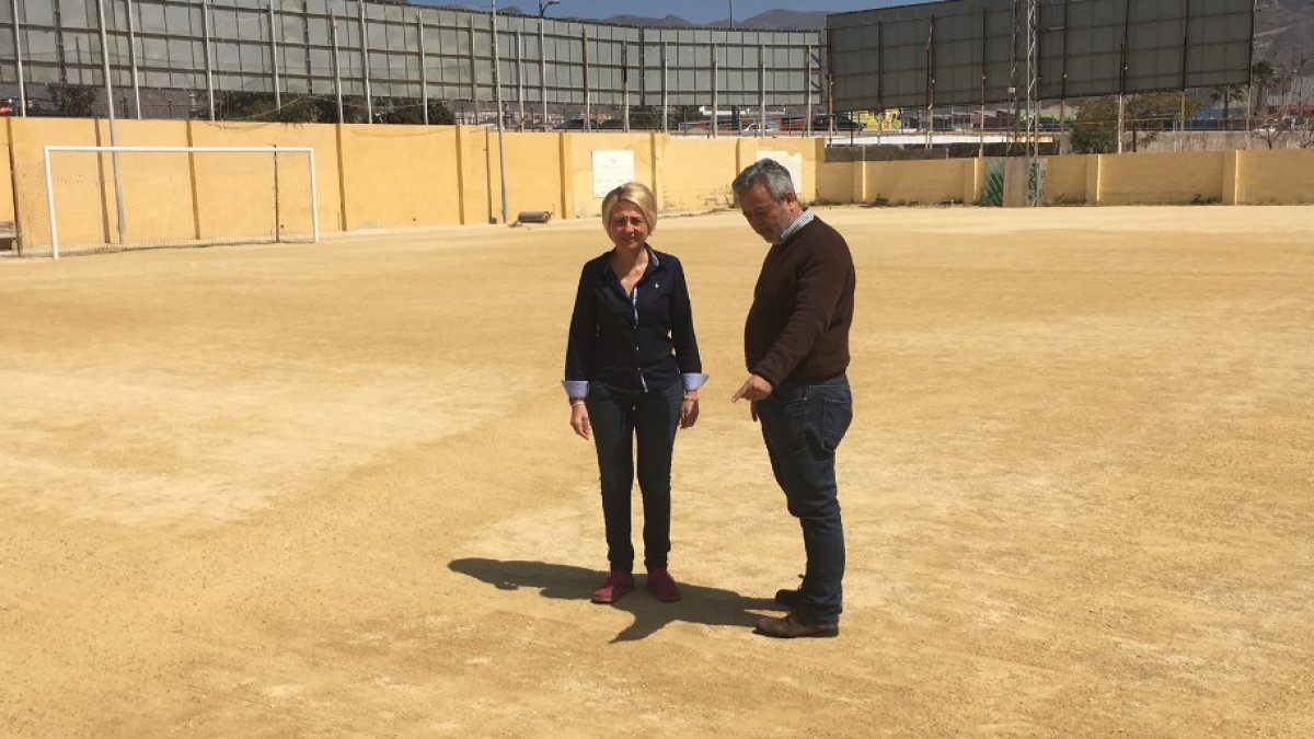 Eloísa Cabrera en el campo de El Parador.