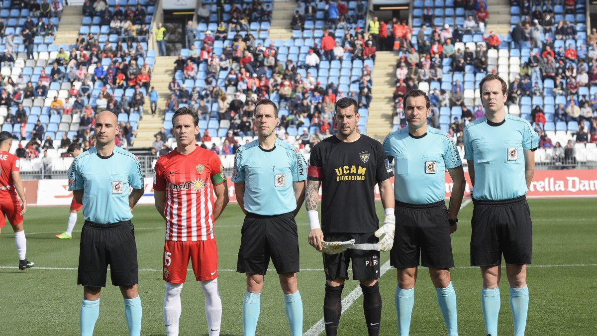 Gorostegui pitó el Almería-UCAM Murcia.