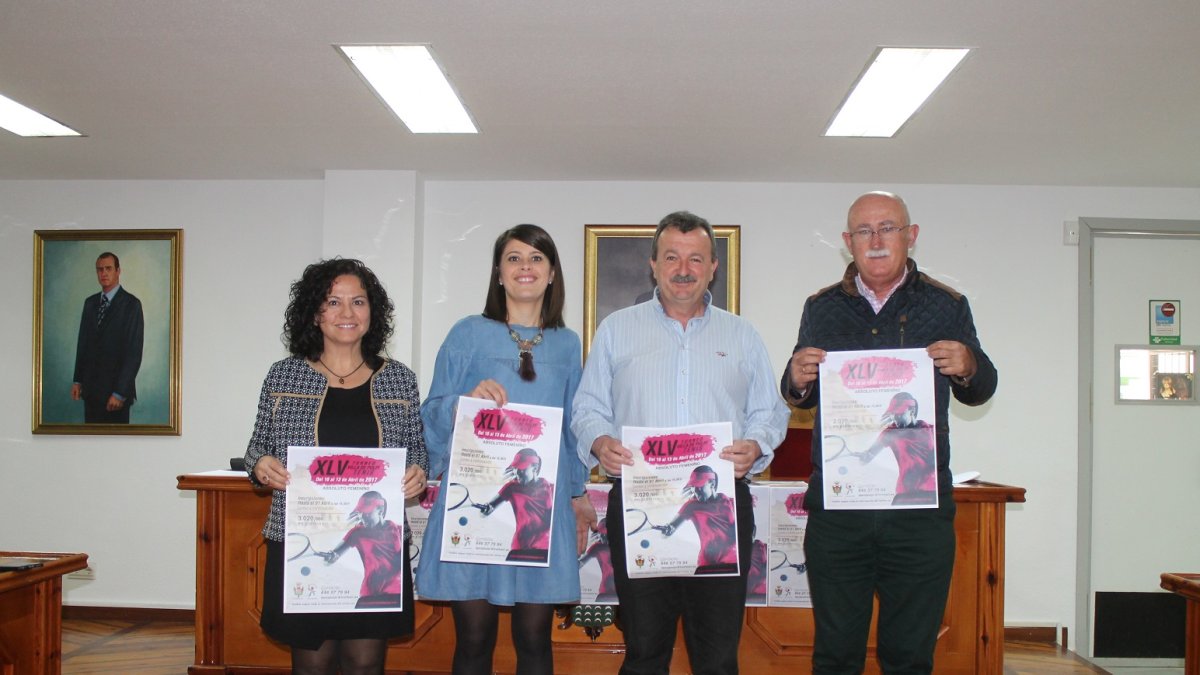 Presentación del torneo de tenis.