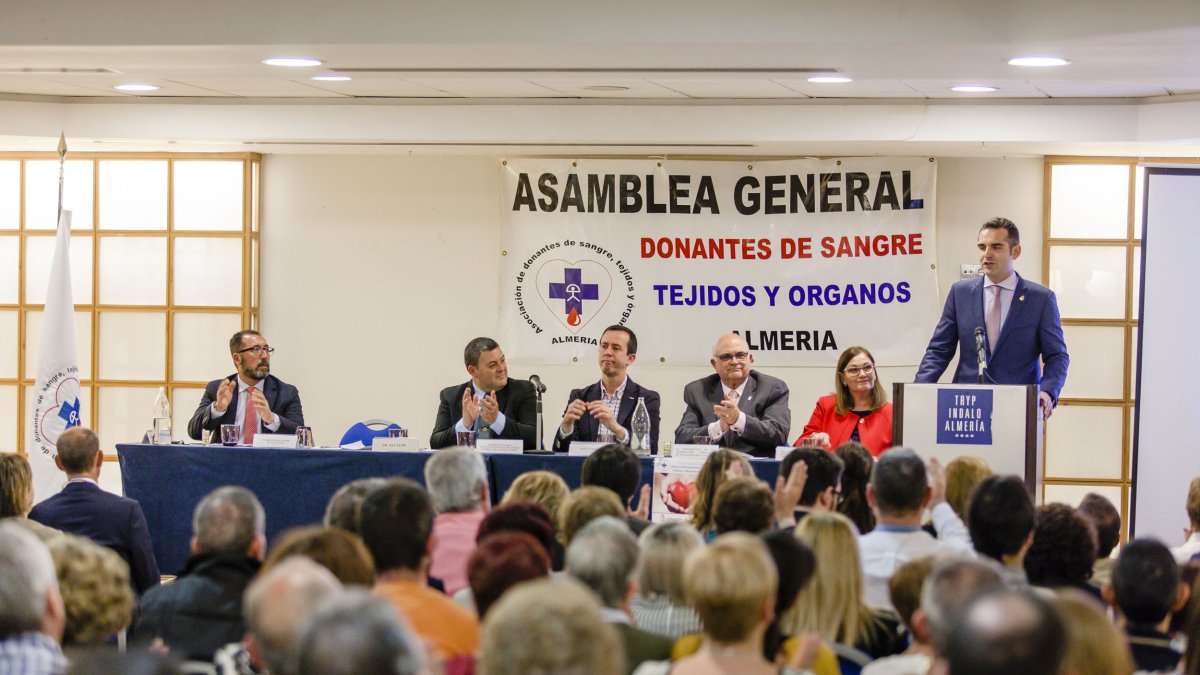 Un momento del discurso de Fernández-Pacheco en el encuentro.