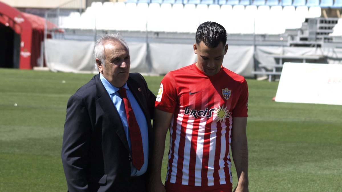 Alfonso y Quique en el Estadio.