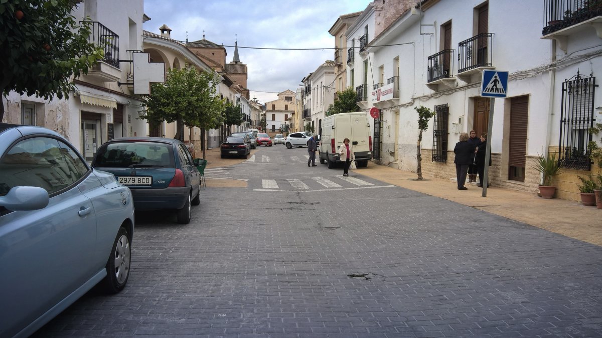Calle del núcleo urbano de Cantoria.