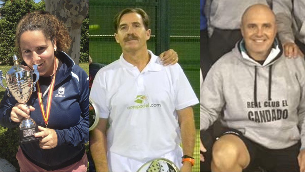 Los tres seleccionadores de veteranos.